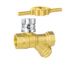 Forged Brass Magnetic Strainer Lockable Ball Valve in TMOK with Factory on Sale